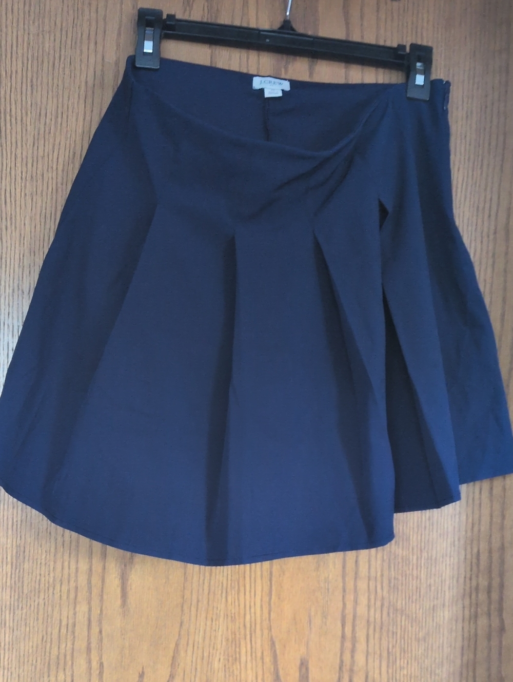 J. Crew Navy Box-Pleat Athletic Skirt